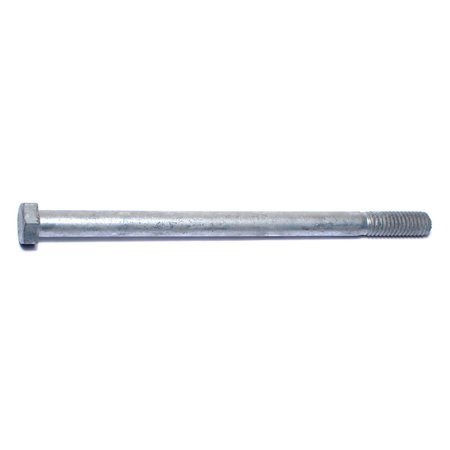 MIDWEST FASTENER 3/8"-16 Hex Head Cap Screw, Hot Dipped Galvanized Steel, 6 in L, 50 PK 05391